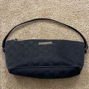 Gucci Monogram Clutch Black